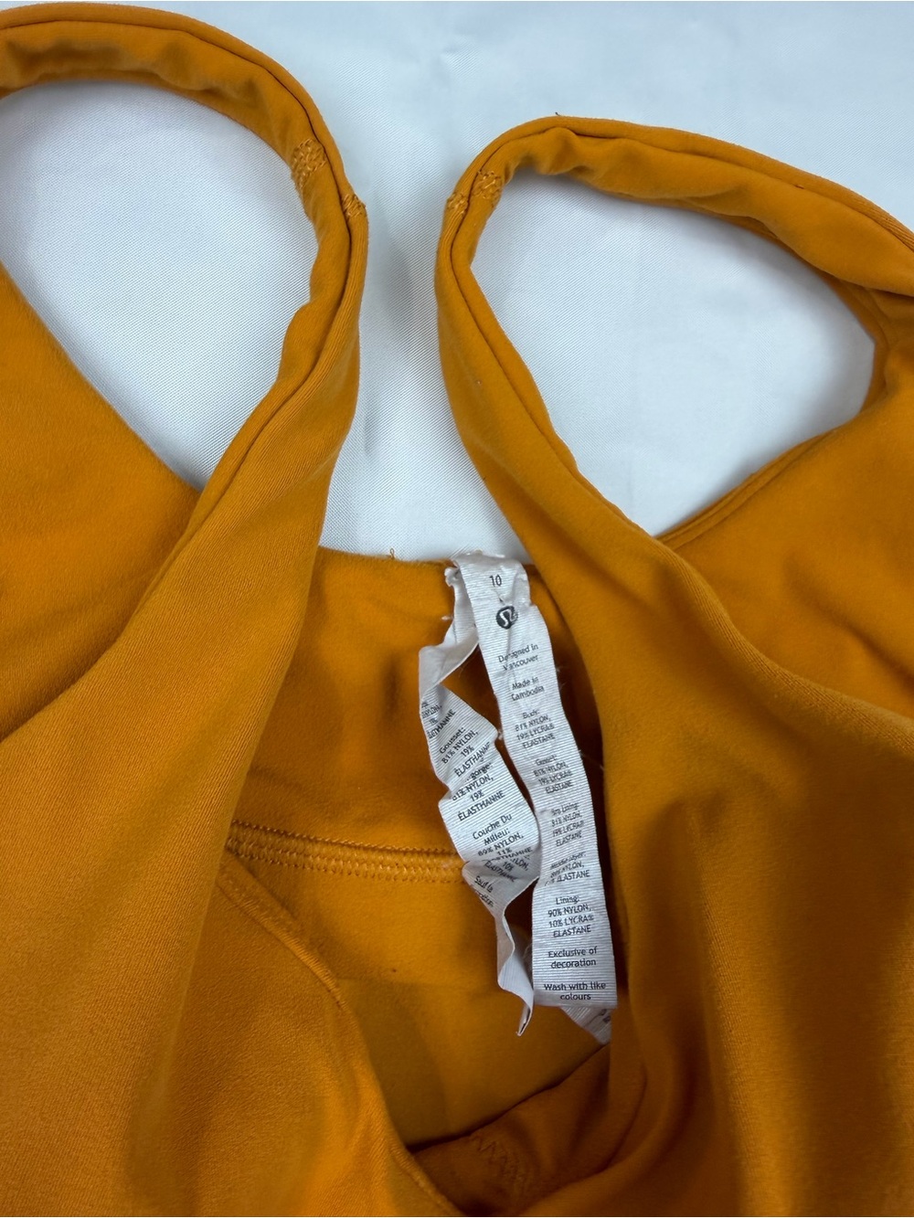 lululemon athletica Women's One-Piece Active Romper in Mustard - Picture 5 of 9